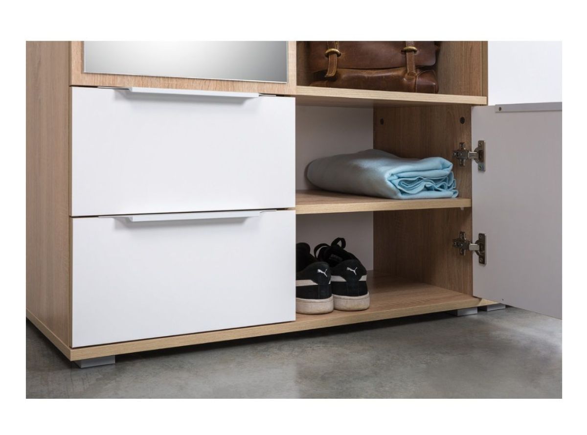 Прихожая Куба (модульная) Дуб Сонома/Белый премиум | фото 25