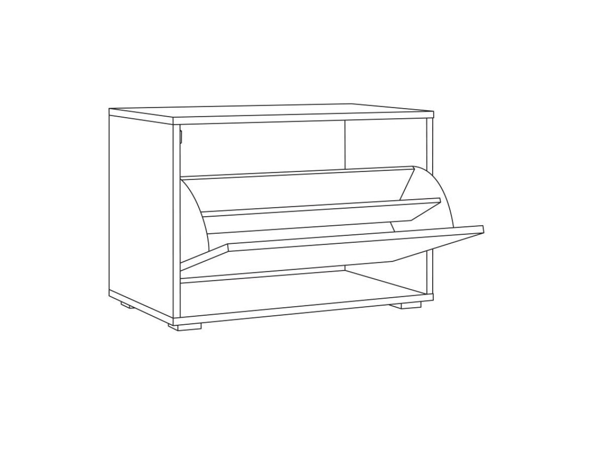 Прихожая Куба (модульная) Дуб Сонома/Белый премиум | фото 12