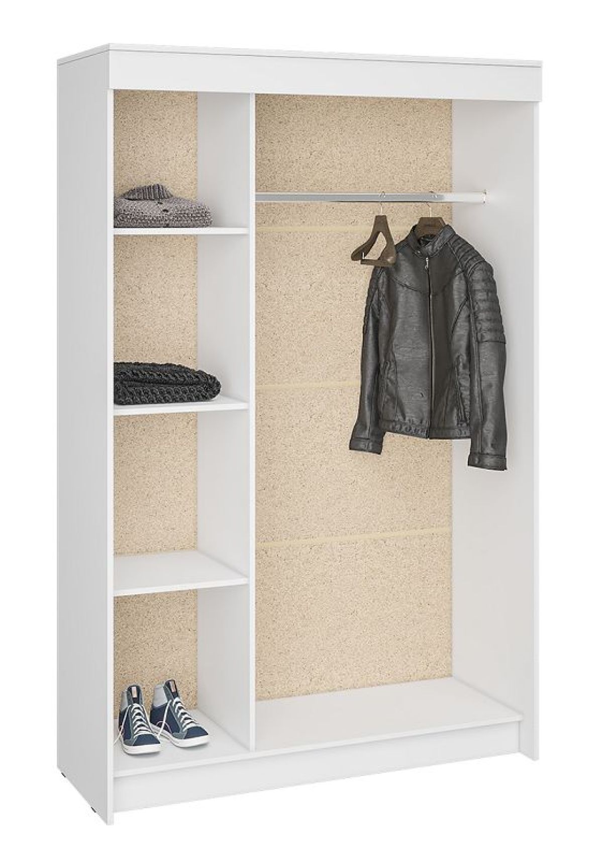 Шкаф-купе Бассо 1300 (Белый) | фото 2