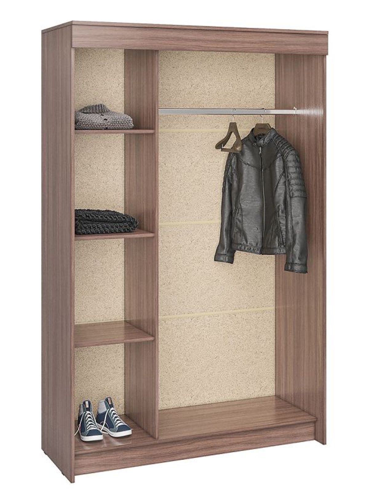 Шкаф-купе Бассо 1300 (Ясень шимо темный/светлый) | фото 2