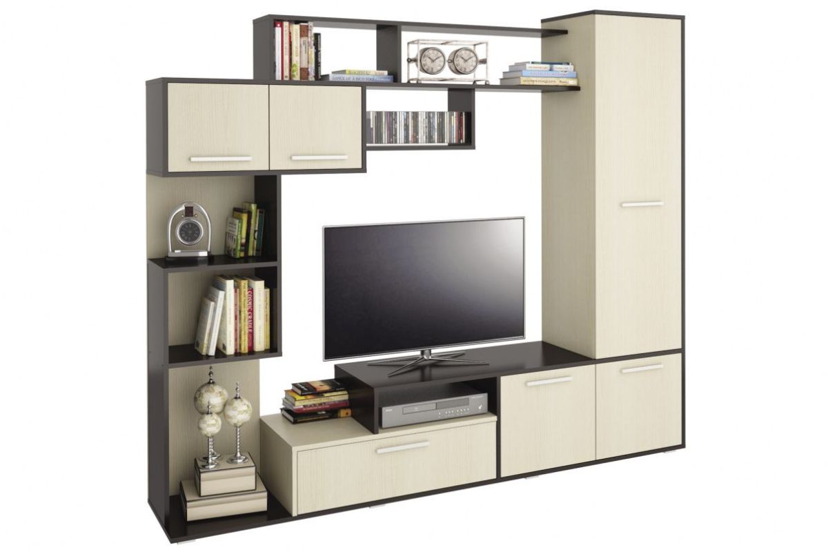 Стенка Диско (СТЛ.150.01) Дуб феррара/Дуб кремона | фото 2