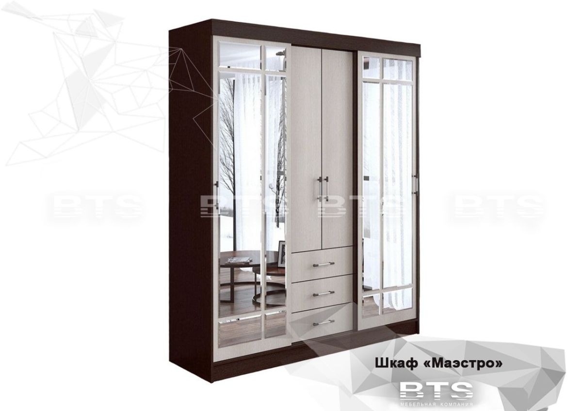 Шкаф-купе Маэстро (Венге/Лоредо) | фото 5