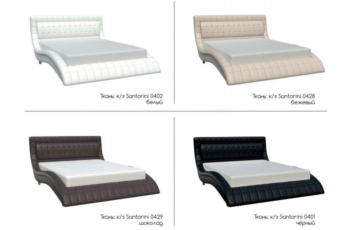 ВИРГИНИЯ Кровать 1600 (экокожа черная) | фото 3