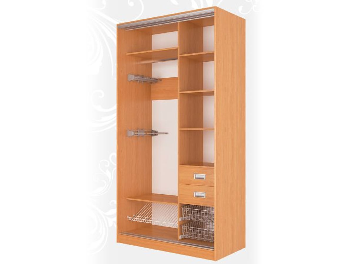 Шкаф-купе Жаклин 1200 вариант 7 (Тройной ЛДСП/Тройной ЛДСП) | фото 2