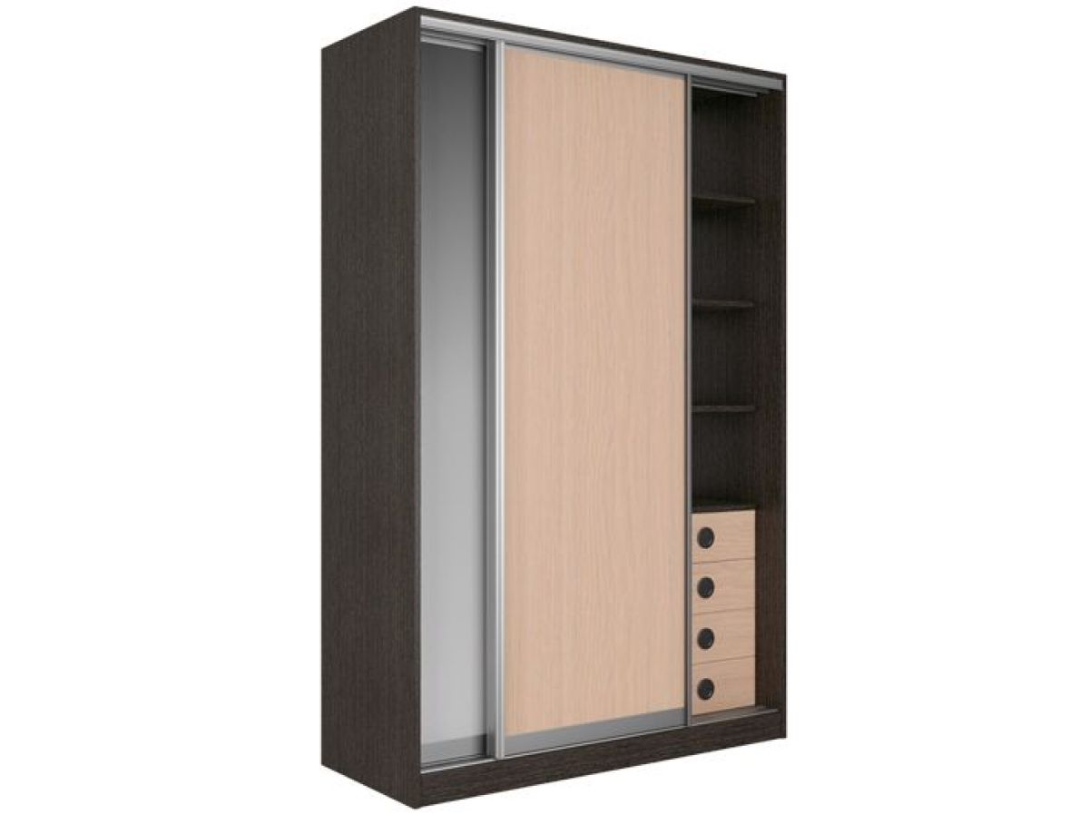 Шкаф-купе Рене 1500 вариант 3 (ЛДСП/Зеркало) | фото 4