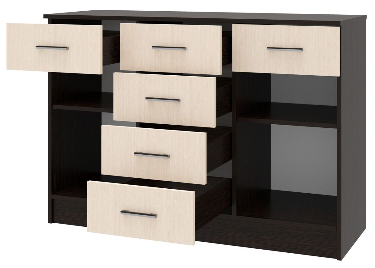 СОФИЯ Комод К1200 2Д (венге/дуб белфорт) | фото 2