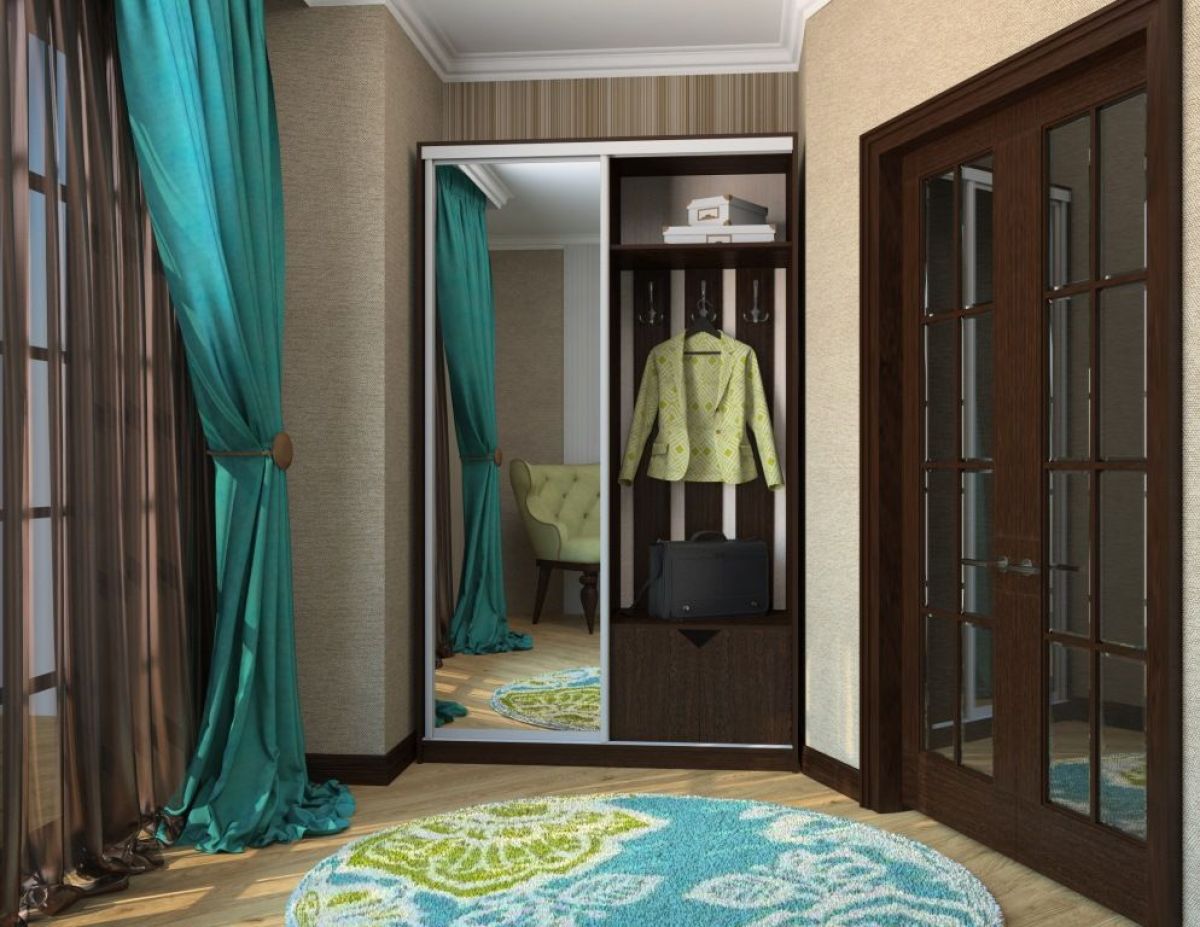 Шкаф-купе Ирина 1300 ЛДСП+Зеркало (монорельс) ЛДСП 1 кат. | фото 5