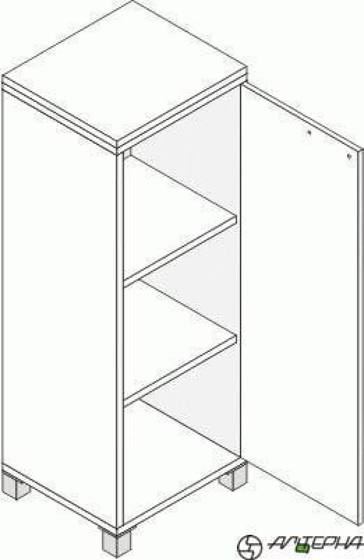 Шкаф для документов "Лауреат" (правый/левый) Л.Ш-3 | фото 2