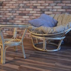 Кресло Папасан 23/01 с подушкой (Натуральный) | фото 4