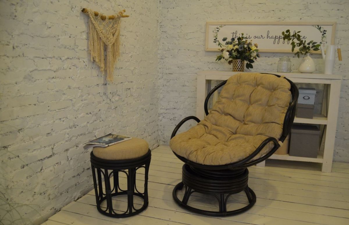 Кресло Папасан Челси вращающийся 23/03B (Венге) | фото 2