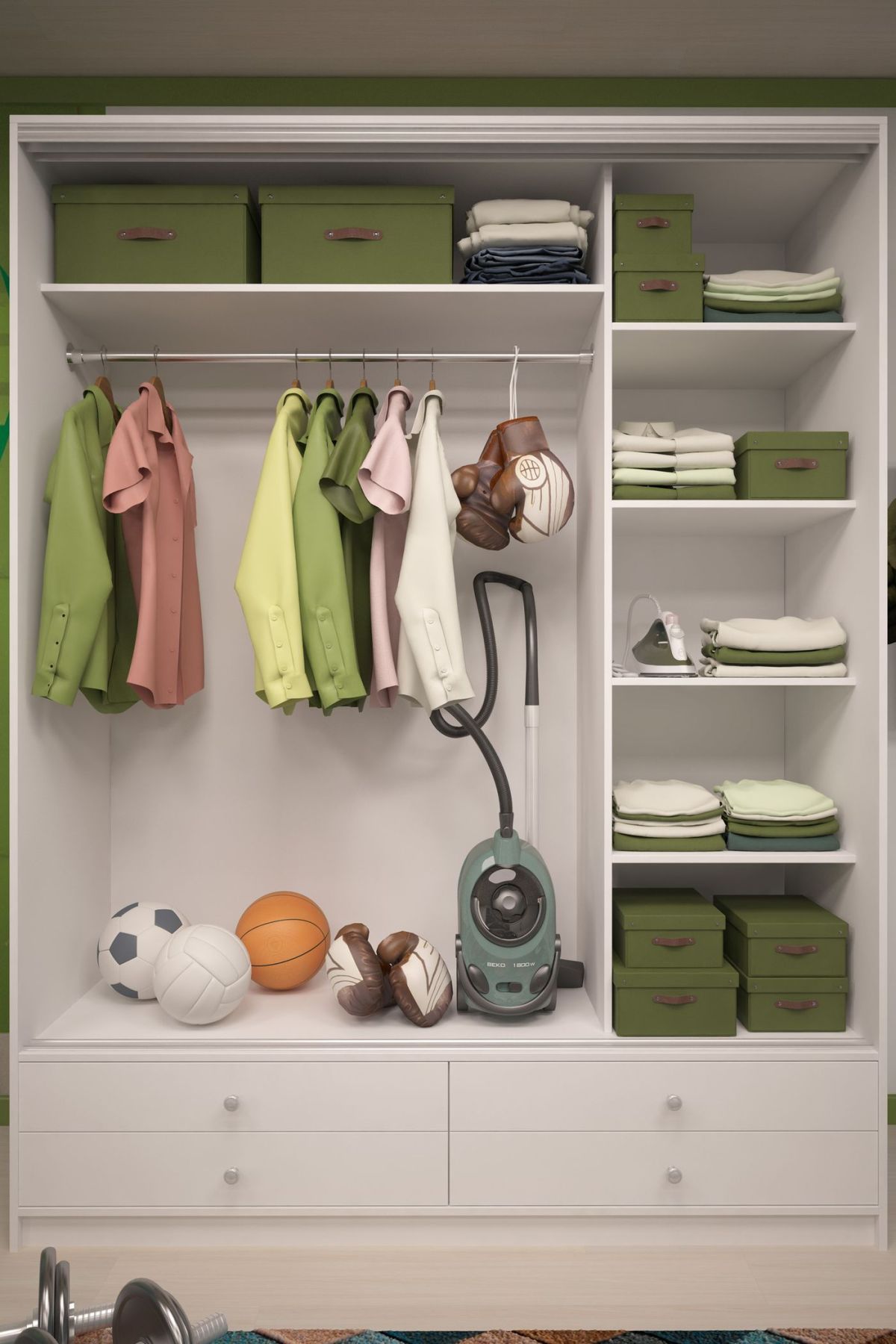 Шкаф-купе Ольга 1700 ЛДСП+Зеркало (ЛДСП 1 кат.) | фото 2