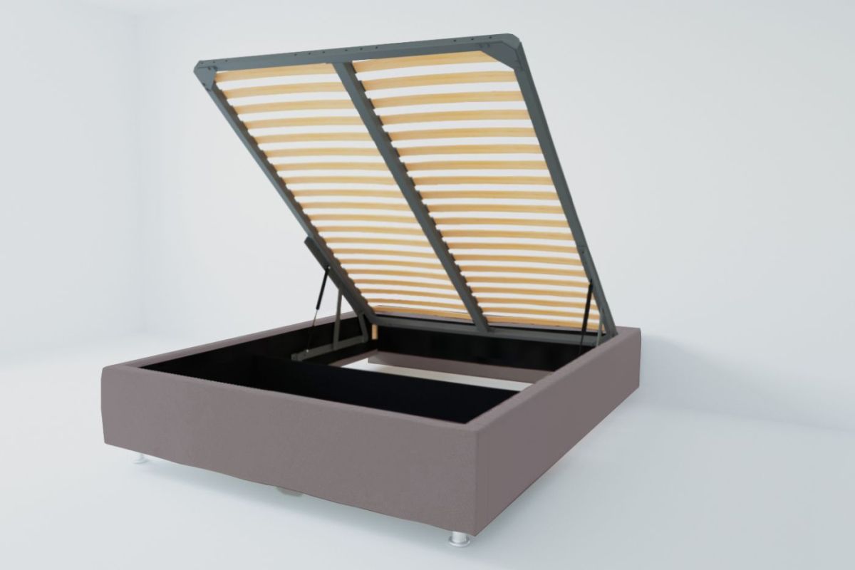 Кровать Подиум с ПМ 1400 (велюр темно-серый) | фото 2