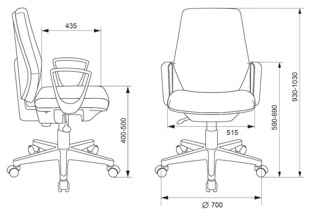 Кресло Бюрократ CH-545/418-BLACK  черный 38-418 | фото 4