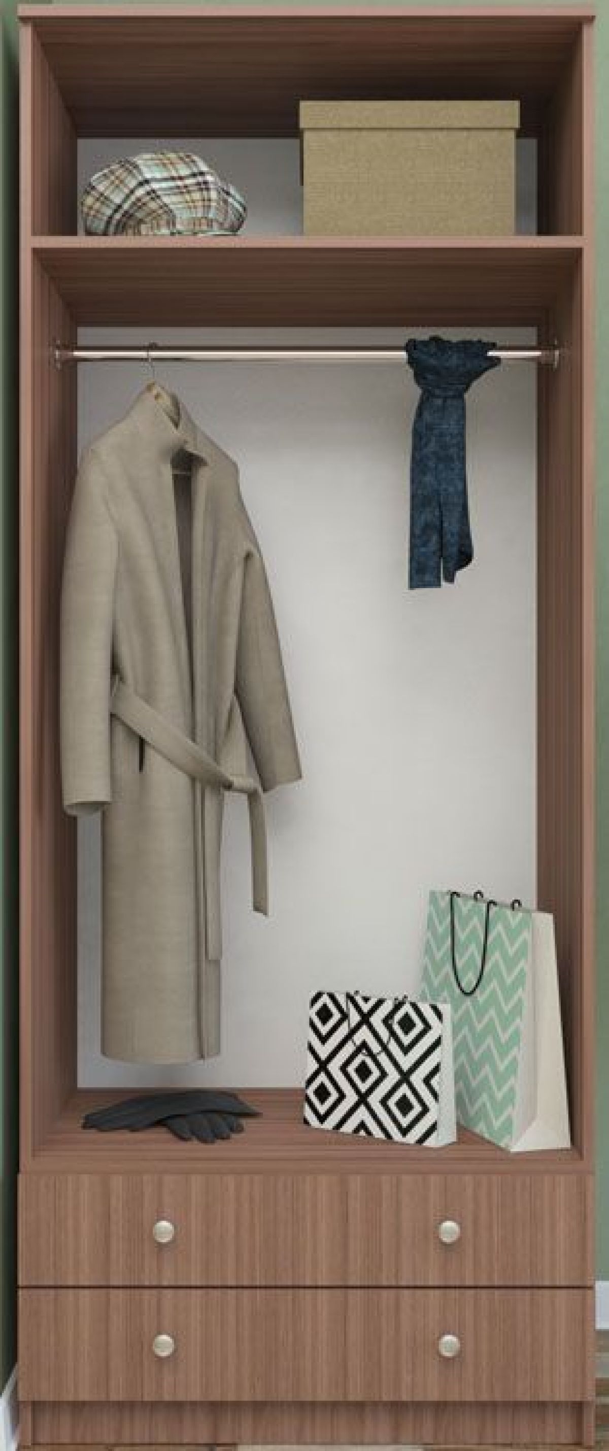 Шкаф Нина (М6) Ясень шимо темный | фото 2