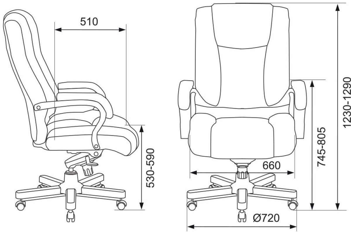 Кресло руководителя Бюрократ T-9925WALNUT/BLACK | фото 3