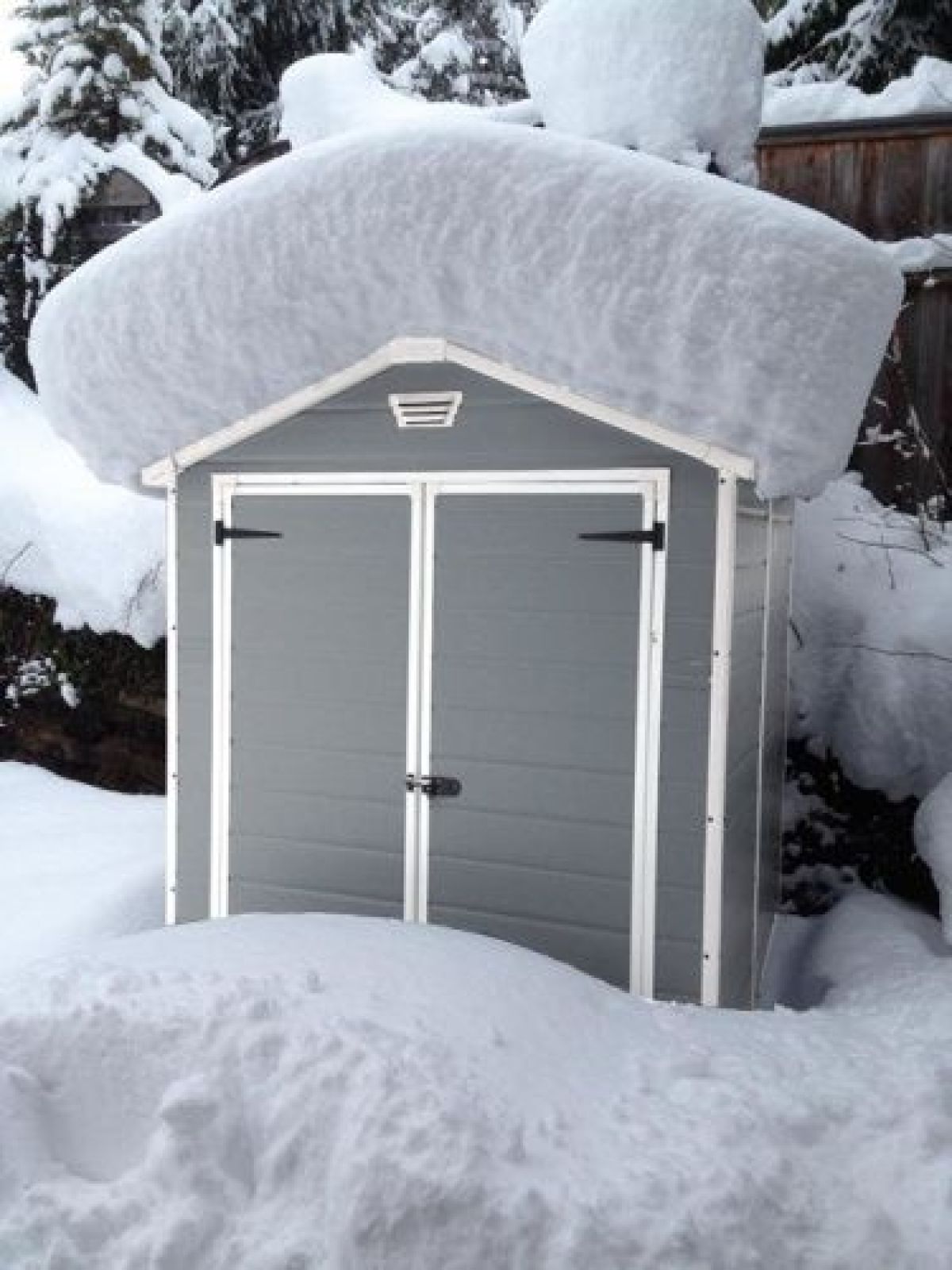 Сарай Манор 6x5DD (Manor 6x5DD) cерый/белый | фото 11