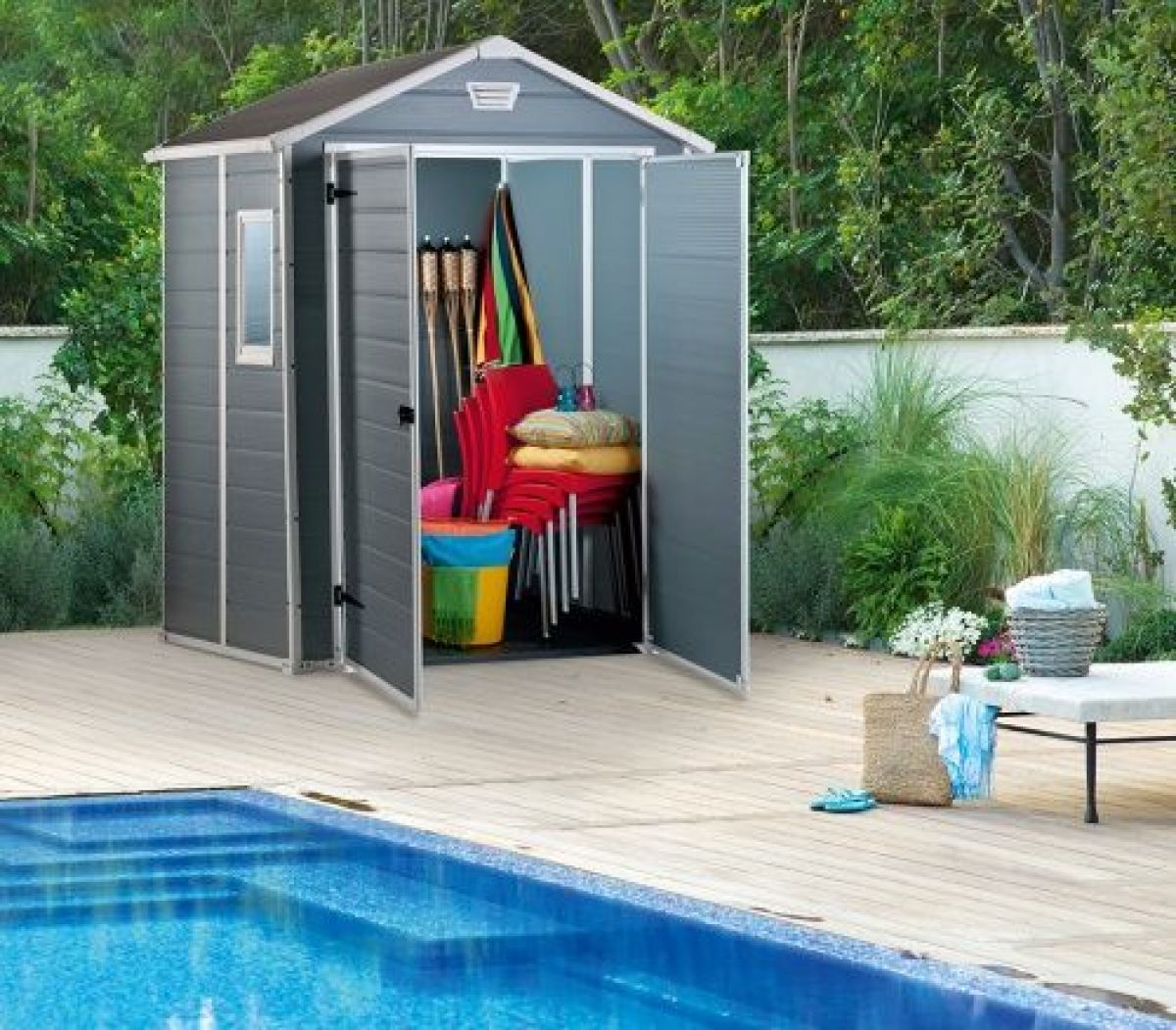 Сарай Манор 6x5DD (Manor 6x5DD) cерый/белый | фото 5