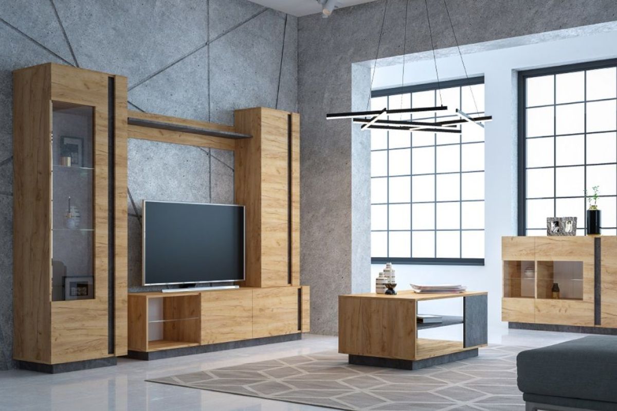 Гостиная Арчи (Дуб Золотой/Камень Темный) | фото 2