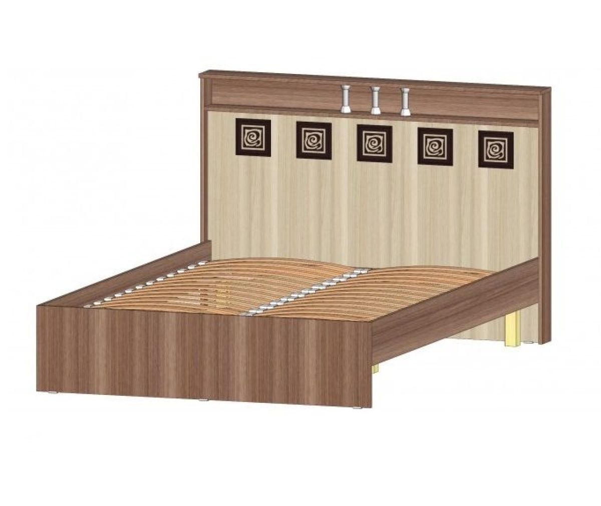 КОСТА-РИКА Спальный гарнитур (модульный) шимо светлый/шимо темный | фото 4